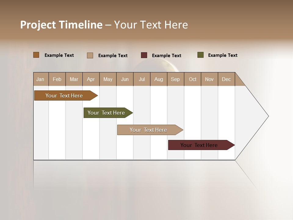 A Wooden Door With A Key On It PowerPoint Template