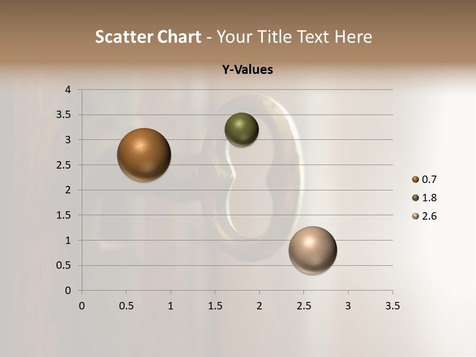 A Wooden Door With A Key On It PowerPoint Template