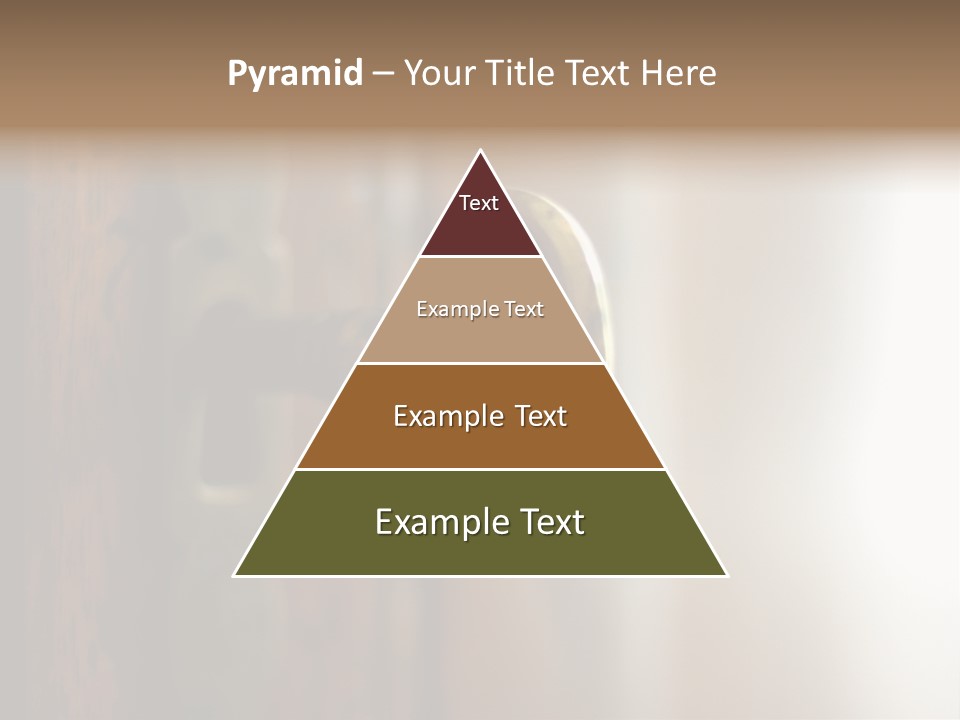 A Wooden Door With A Key On It PowerPoint Template