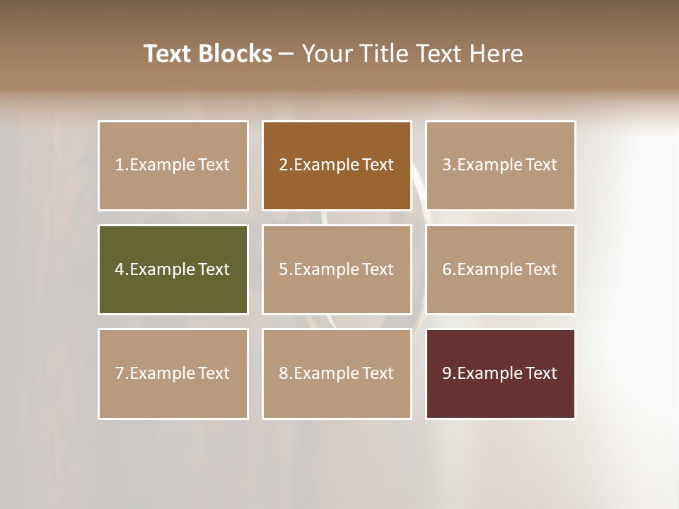 A Wooden Door With A Key On It PowerPoint Template