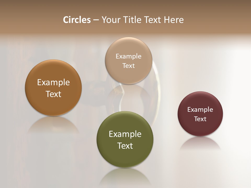 A Wooden Door With A Key On It PowerPoint Template