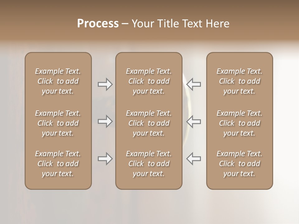 A Wooden Door With A Key On It PowerPoint Template