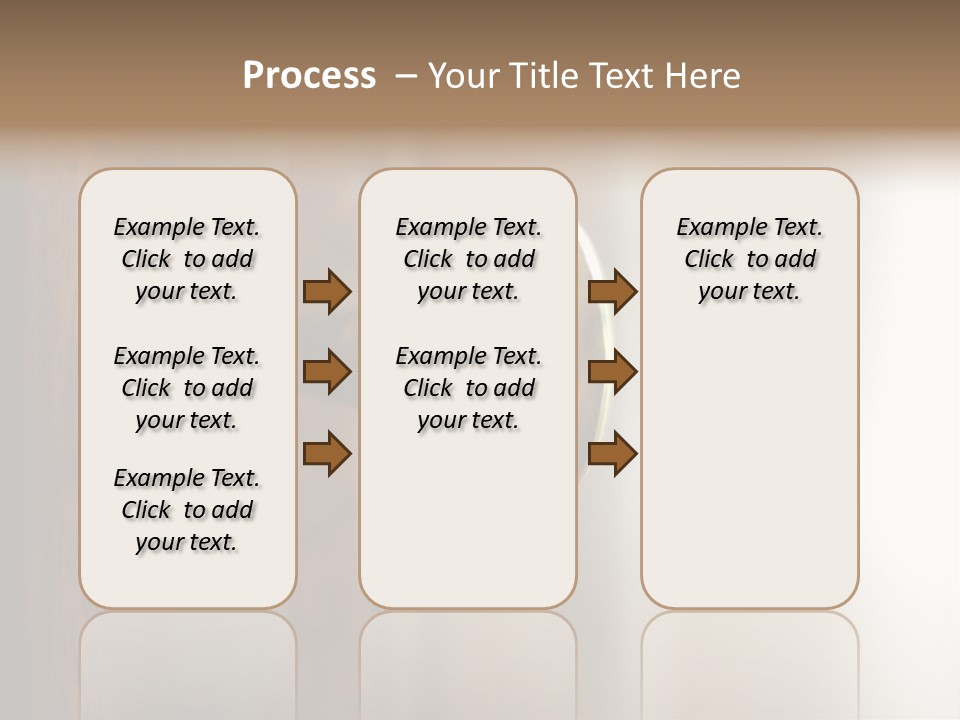 A Wooden Door With A Key On It PowerPoint Template