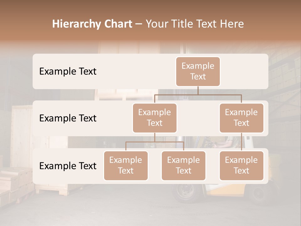 Man Working On The Truck In The Warehouse PowerPoint Template