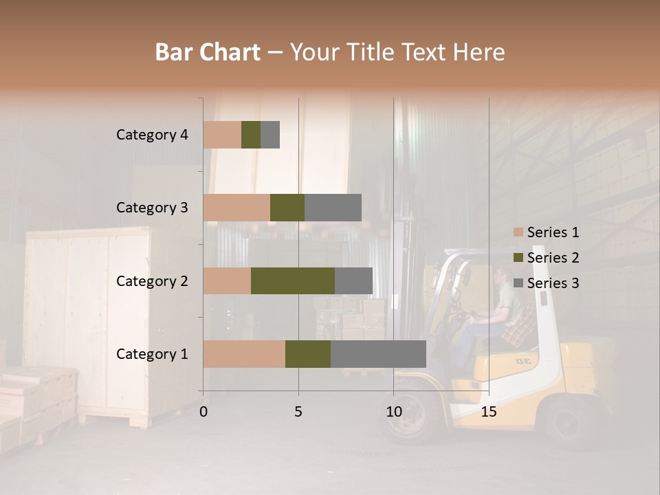 Man Working On The Truck In The Warehouse PowerPoint Template