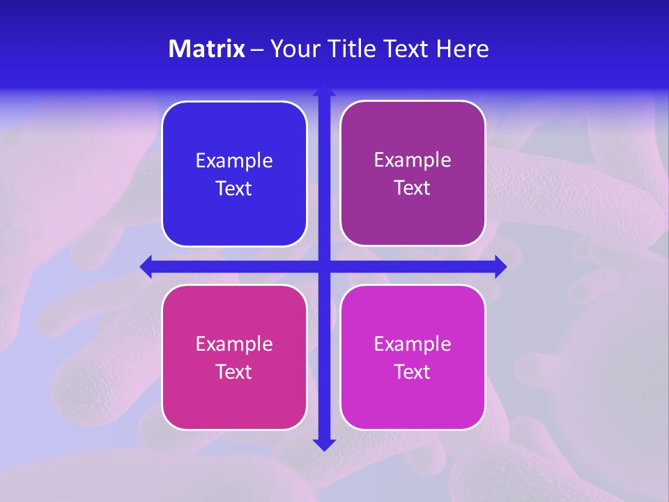 Realistic Rendering Of Bacteria - In Colors PowerPoint Template