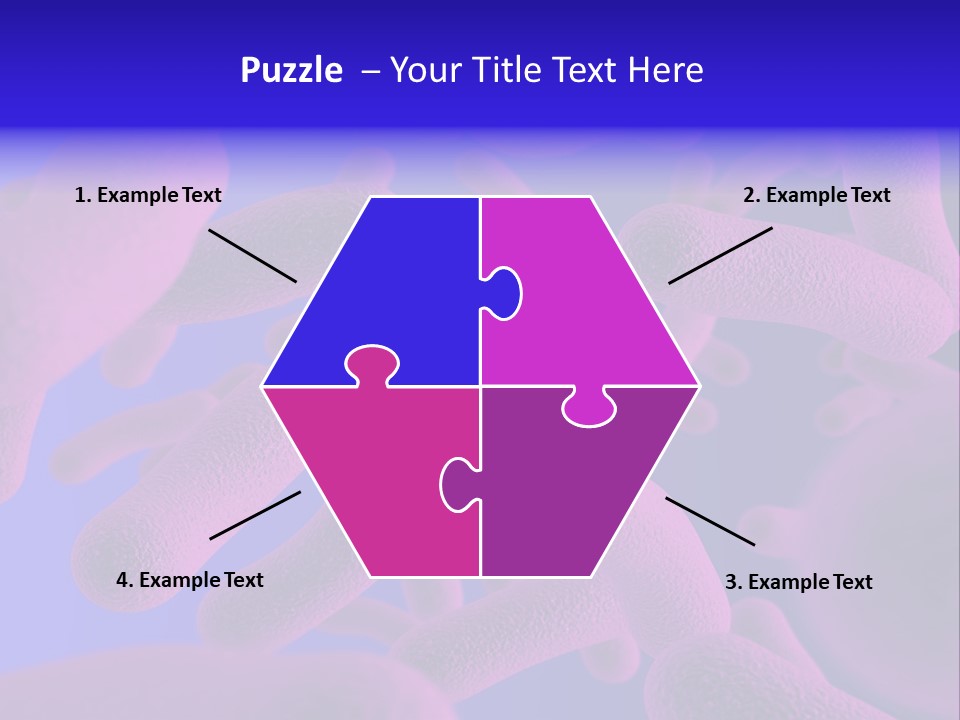 Realistic Rendering Of Bacteria - In Colors PowerPoint Template