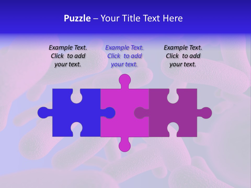 Realistic Rendering Of Bacteria - In Colors PowerPoint Template