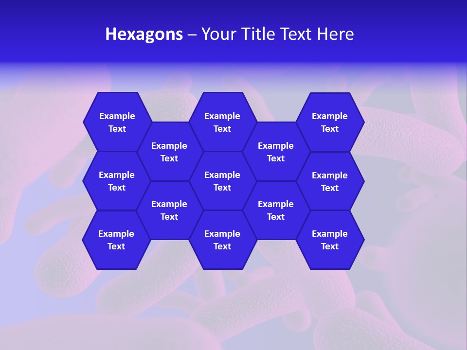 Realistic Rendering Of Bacteria - In Colors PowerPoint Template