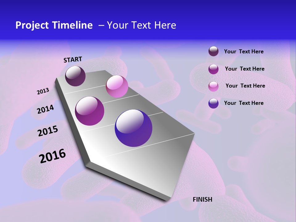Realistic Rendering Of Bacteria - In Colors PowerPoint Template