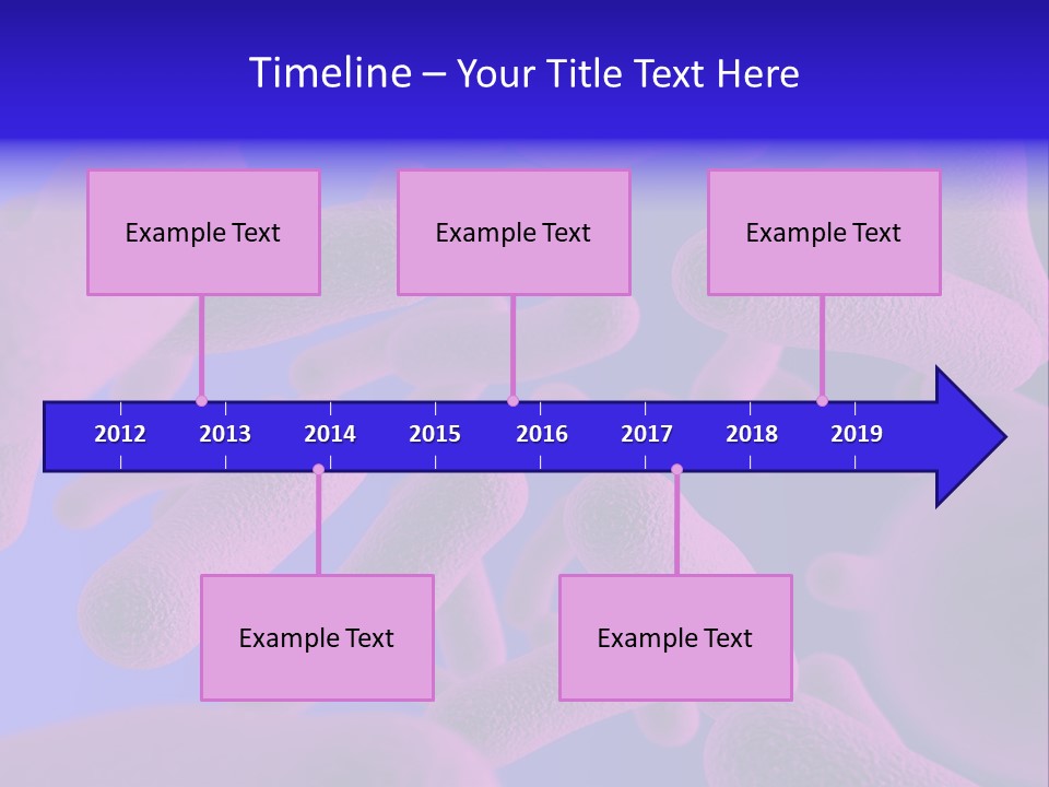 Realistic Rendering Of Bacteria - In Colors PowerPoint Template