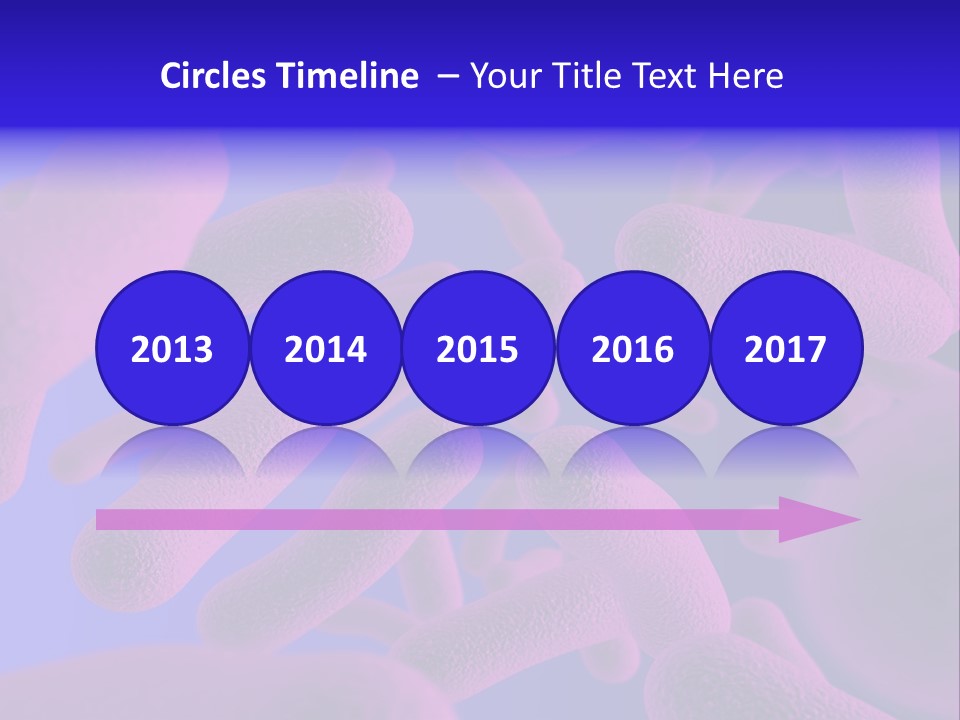 Realistic Rendering Of Bacteria - In Colors PowerPoint Template