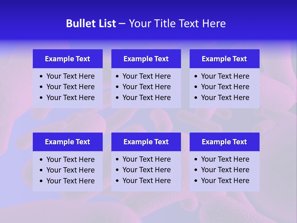 Realistic Rendering Of Bacteria - In Colors PowerPoint Template