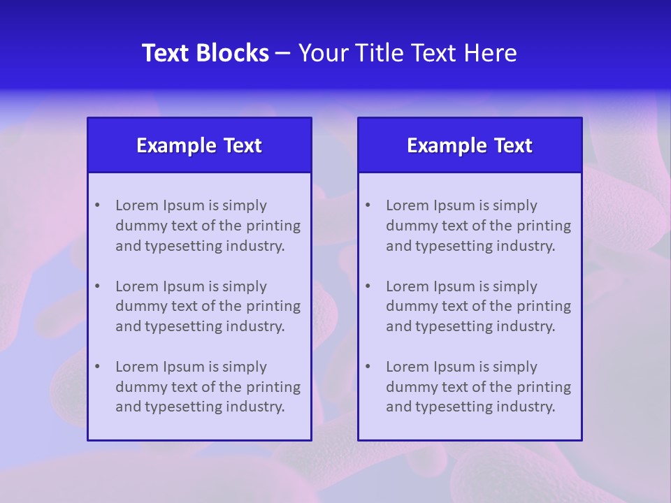 Realistic Rendering Of Bacteria - In Colors PowerPoint Template