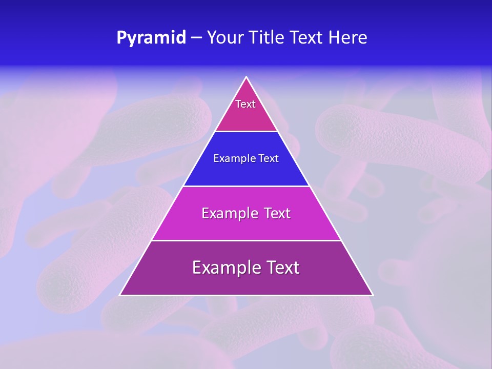 Realistic Rendering Of Bacteria - In Colors PowerPoint Template