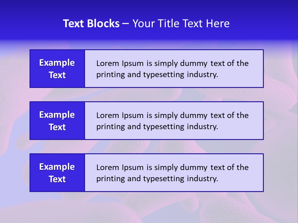 Realistic Rendering Of Bacteria - In Colors PowerPoint Template