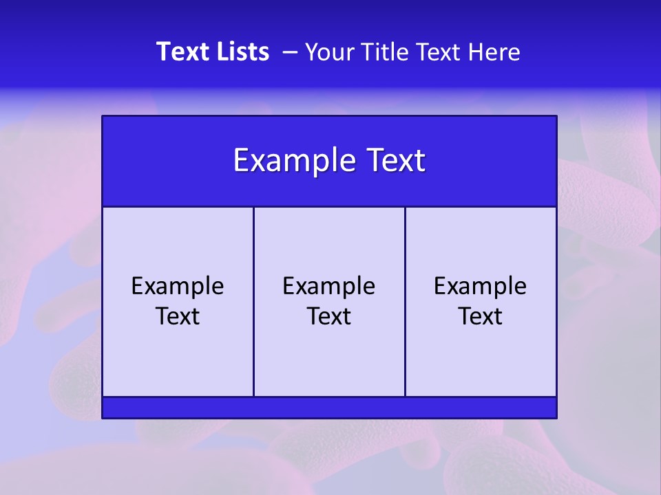 Realistic Rendering Of Bacteria - In Colors PowerPoint Template