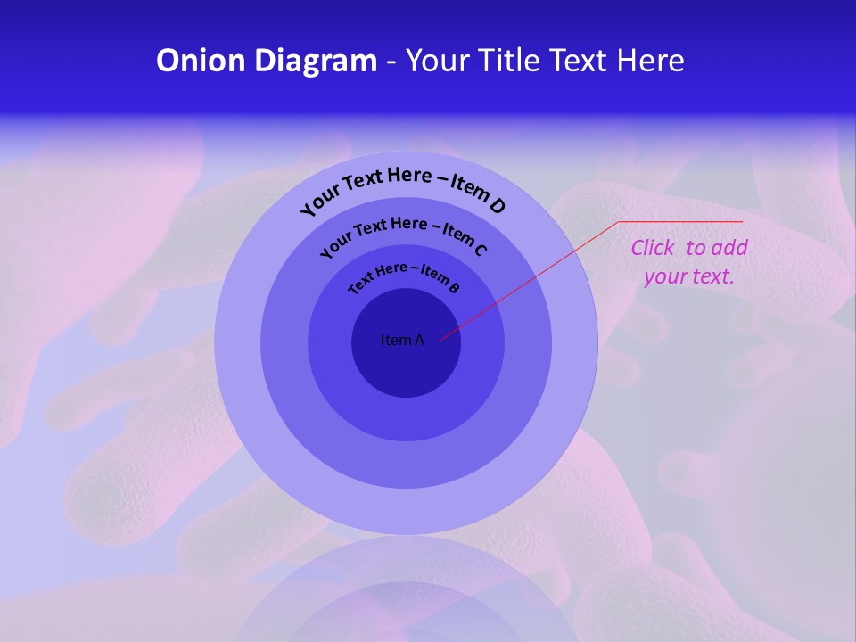 Realistic Rendering Of Bacteria - In Colors PowerPoint Template