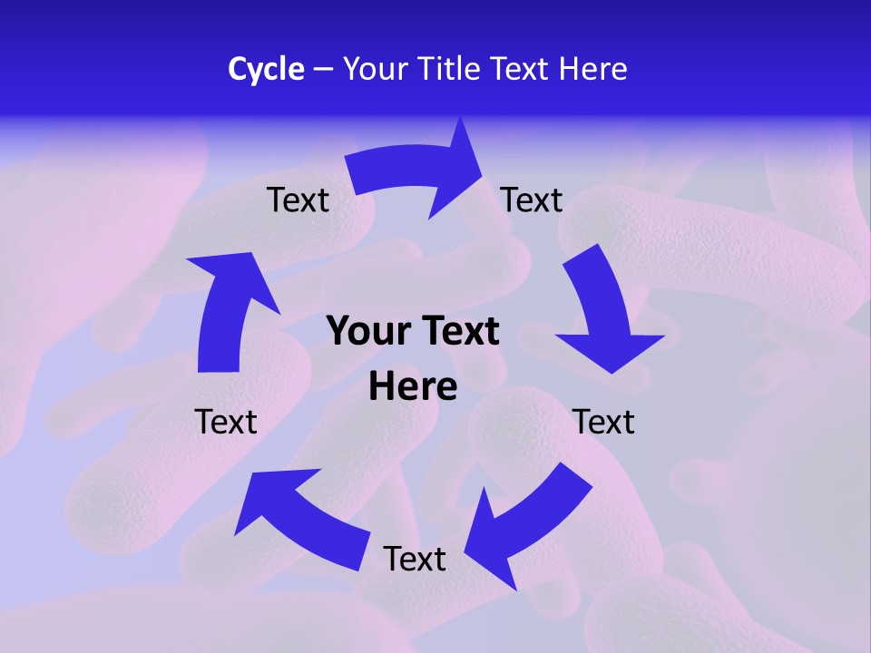 Realistic Rendering Of Bacteria - In Colors PowerPoint Template