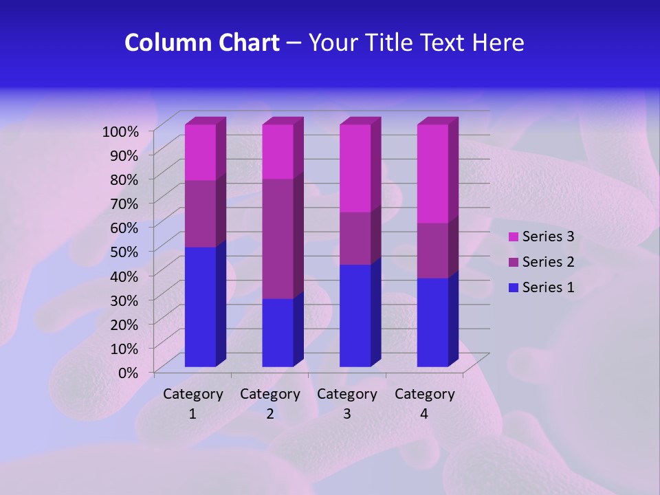 Realistic Rendering Of Bacteria - In Colors PowerPoint Template