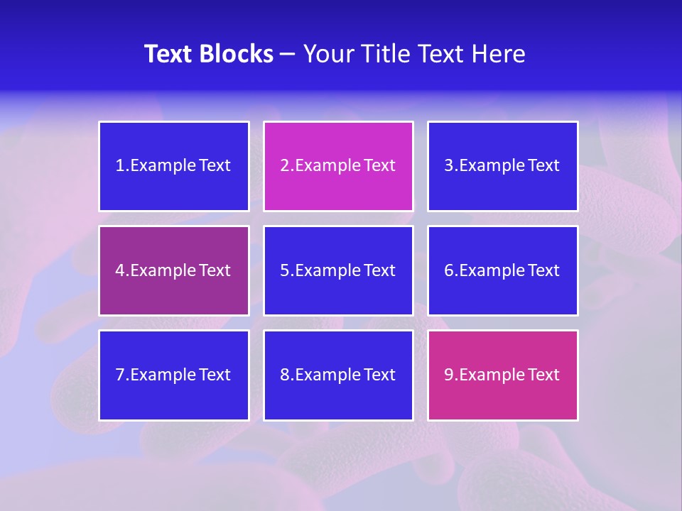 Realistic Rendering Of Bacteria - In Colors PowerPoint Template