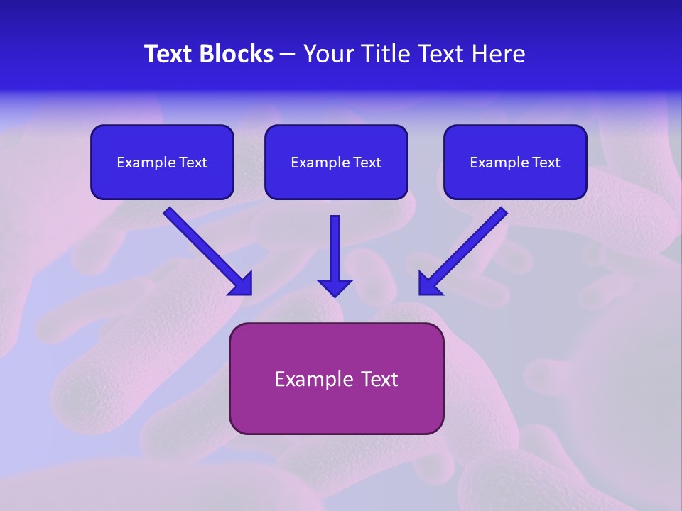 Realistic Rendering Of Bacteria - In Colors PowerPoint Template