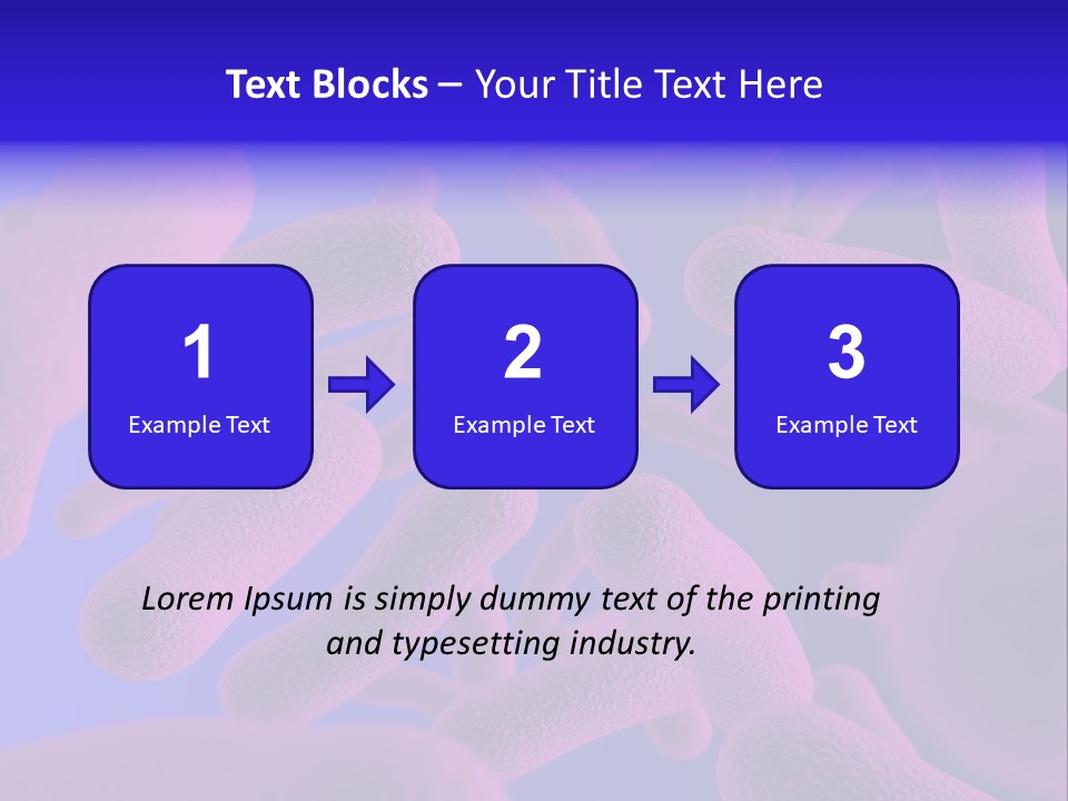 Realistic Rendering Of Bacteria - In Colors PowerPoint Template