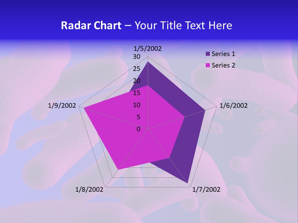 Realistic Rendering Of Bacteria - In Colors PowerPoint Template