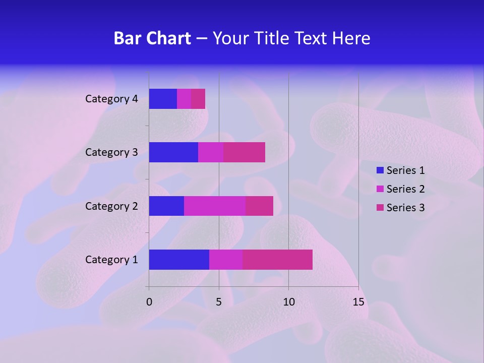 Realistic Rendering Of Bacteria - In Colors PowerPoint Template