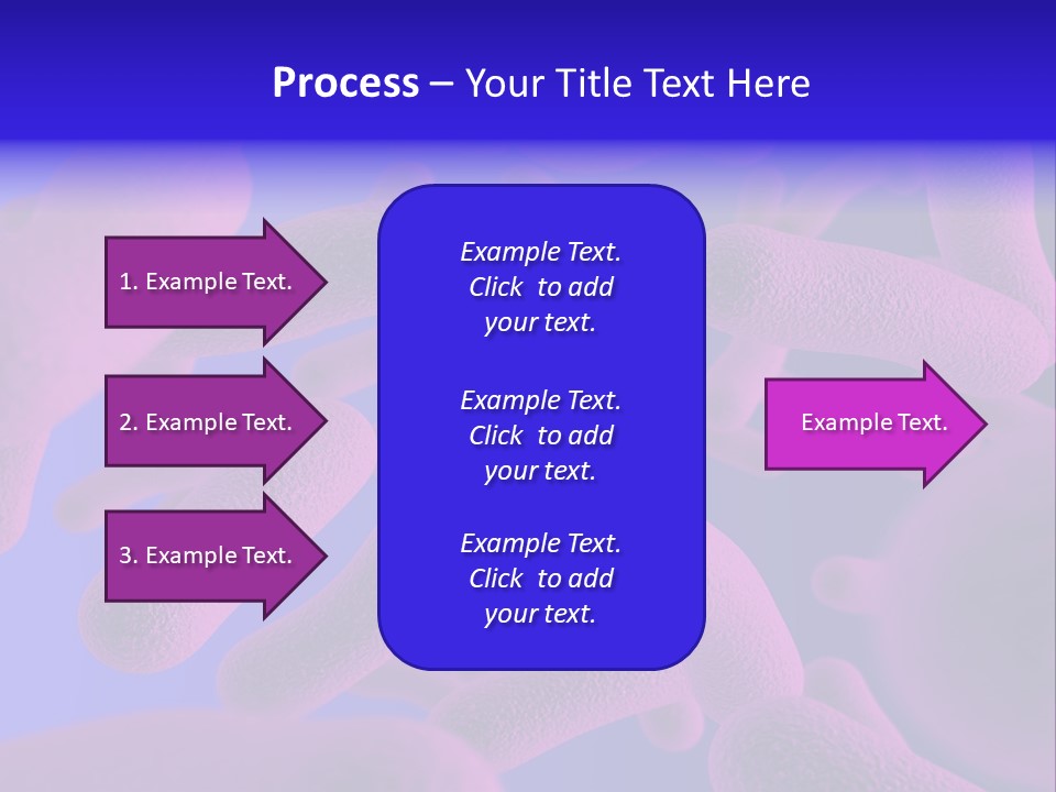 Realistic Rendering Of Bacteria - In Colors PowerPoint Template