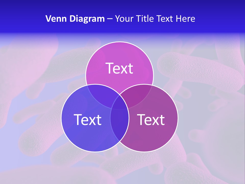 Realistic Rendering Of Bacteria - In Colors PowerPoint Template