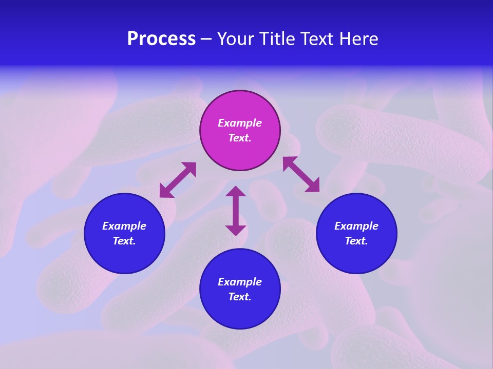 Realistic Rendering Of Bacteria - In Colors PowerPoint Template