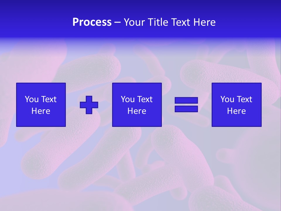 Realistic Rendering Of Bacteria - In Colors PowerPoint Template
