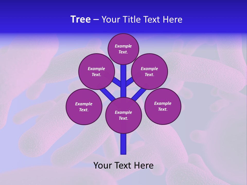 Realistic Rendering Of Bacteria - In Colors PowerPoint Template