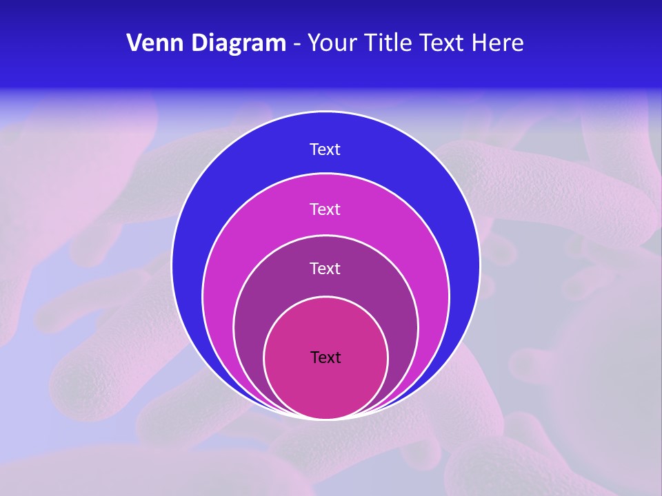 Realistic Rendering Of Bacteria - In Colors PowerPoint Template