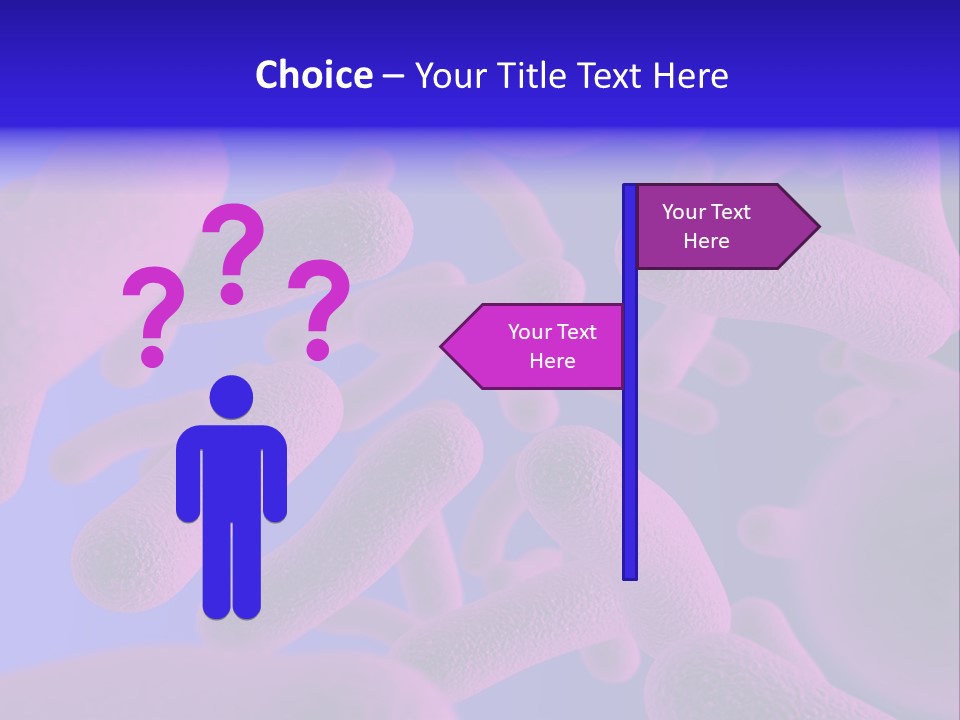 Realistic Rendering Of Bacteria - In Colors PowerPoint Template