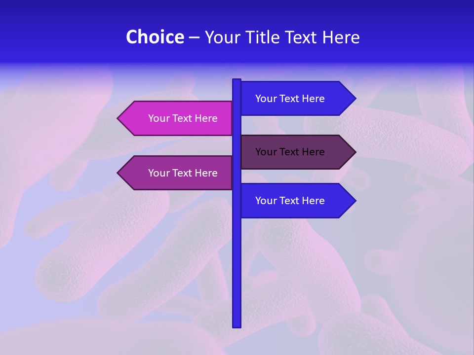 Realistic Rendering Of Bacteria - In Colors PowerPoint Template
