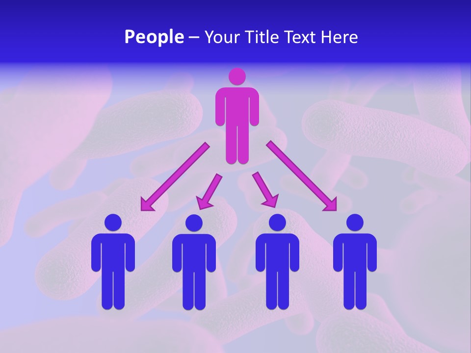 Realistic Rendering Of Bacteria - In Colors PowerPoint Template