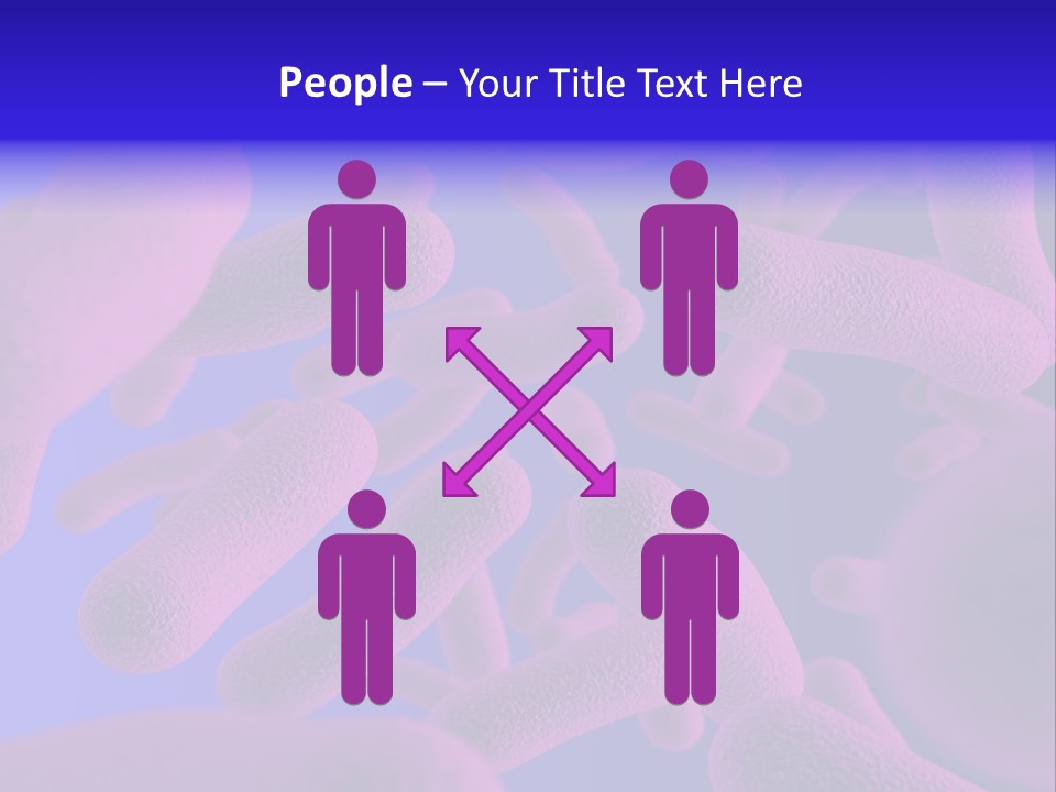 Realistic Rendering Of Bacteria - In Colors PowerPoint Template