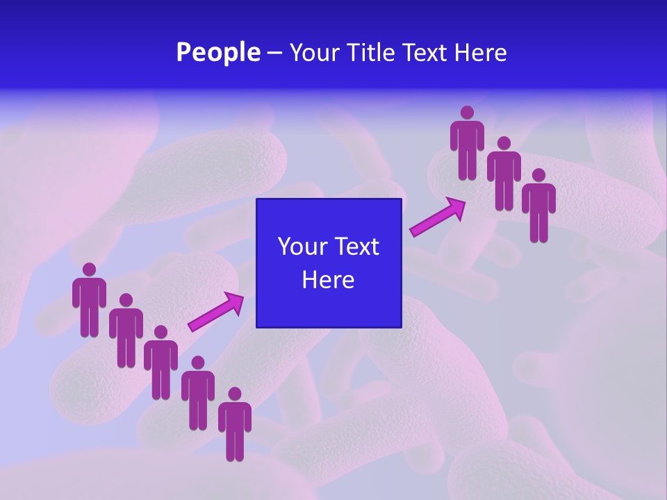 Realistic Rendering Of Bacteria - In Colors PowerPoint Template