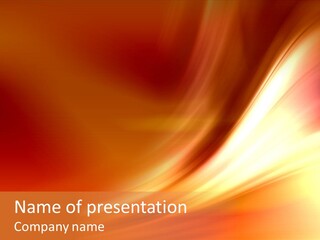 Fire Abstract Composition PowerPoint Template