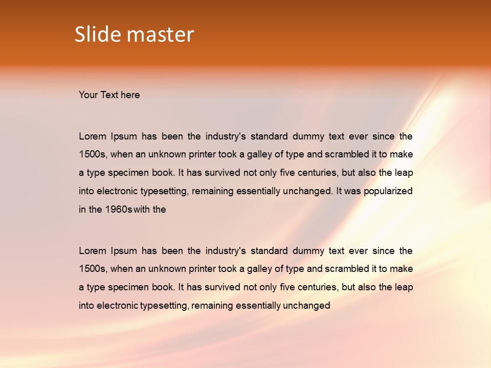 Fire Abstract Composition PowerPoint Template