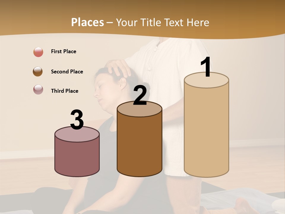 Therapist Stretching Client's Neck In Massage Thai PowerPoint Template