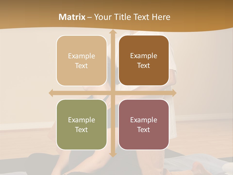 Therapist Stretching Client's Neck In Massage Thai PowerPoint Template