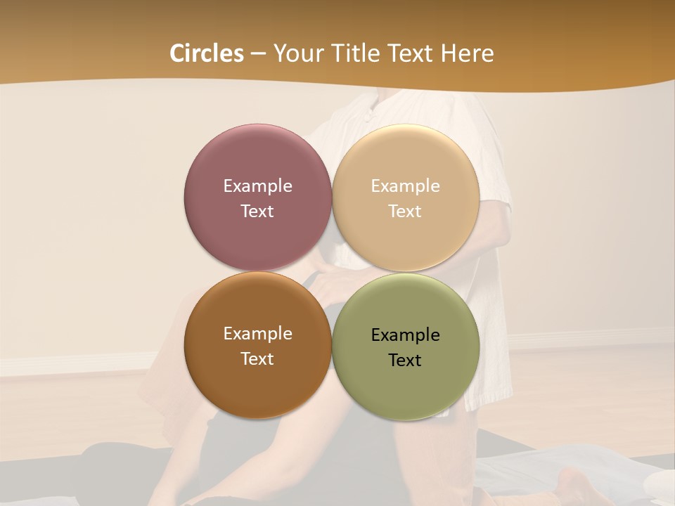 Therapist Stretching Client's Neck In Massage Thai PowerPoint Template