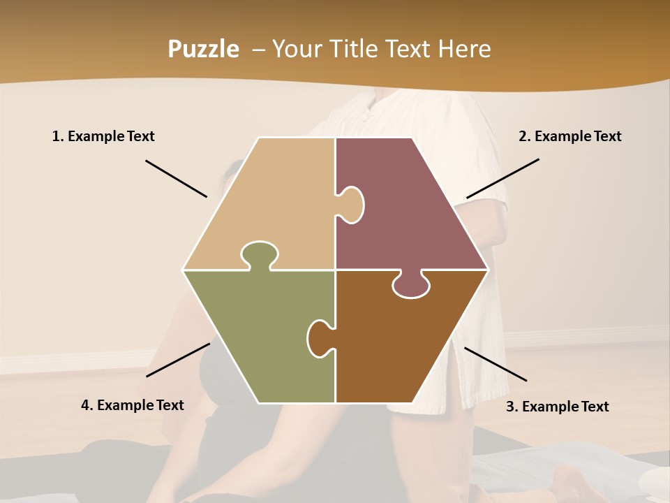 Therapist Stretching Client's Neck In Massage Thai PowerPoint Template