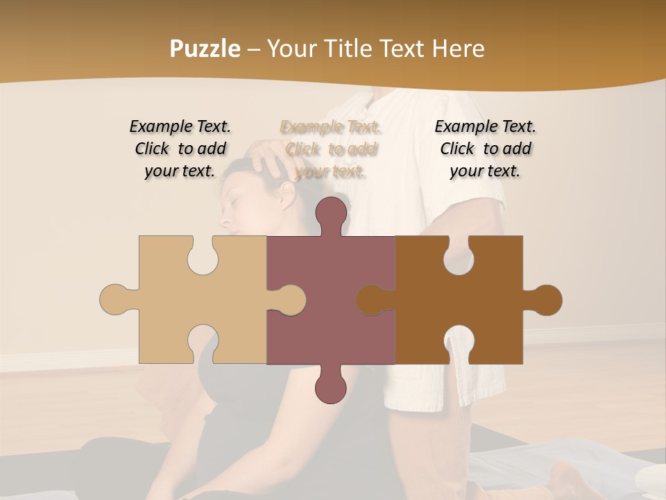 Therapist Stretching Client's Neck In Massage Thai PowerPoint Template