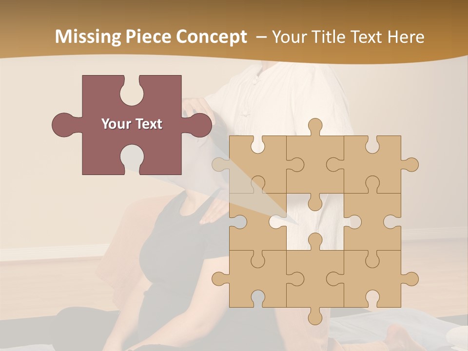 Therapist Stretching Client's Neck In Massage Thai PowerPoint Template