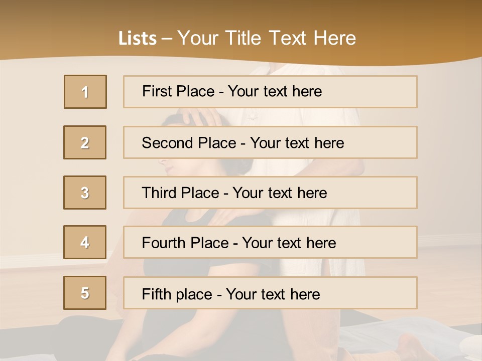 Therapist Stretching Client's Neck In Massage Thai PowerPoint Template