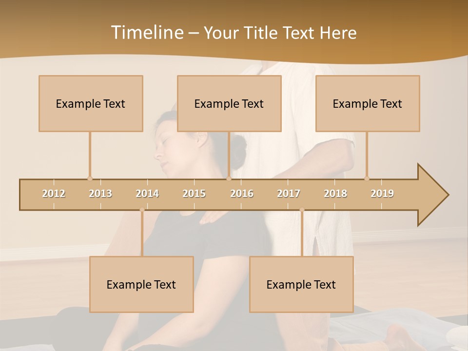 Therapist Stretching Client's Neck In Massage Thai PowerPoint Template